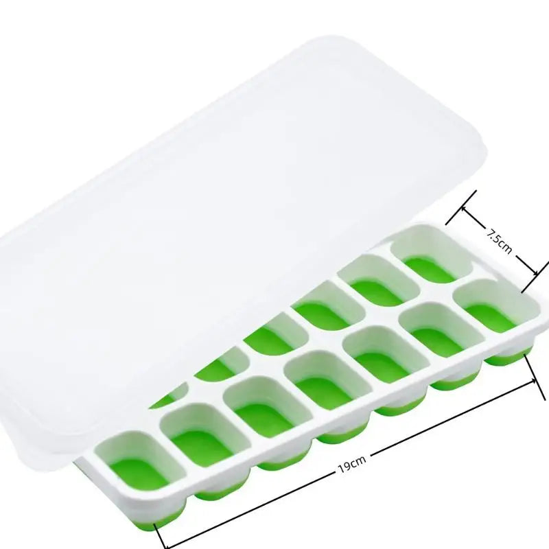 Eco-Friendly 14 Grid Silicone Ice Cube Tray Perfect for Parties and Events