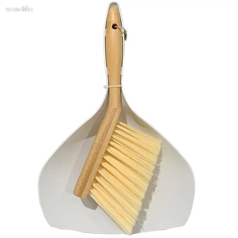 Bamboo PP Mini Desktop Cleaning Dust Bed-Sweeping Brush Small Broom Small Broom Garbage Combination Shovel Dustpan Combination