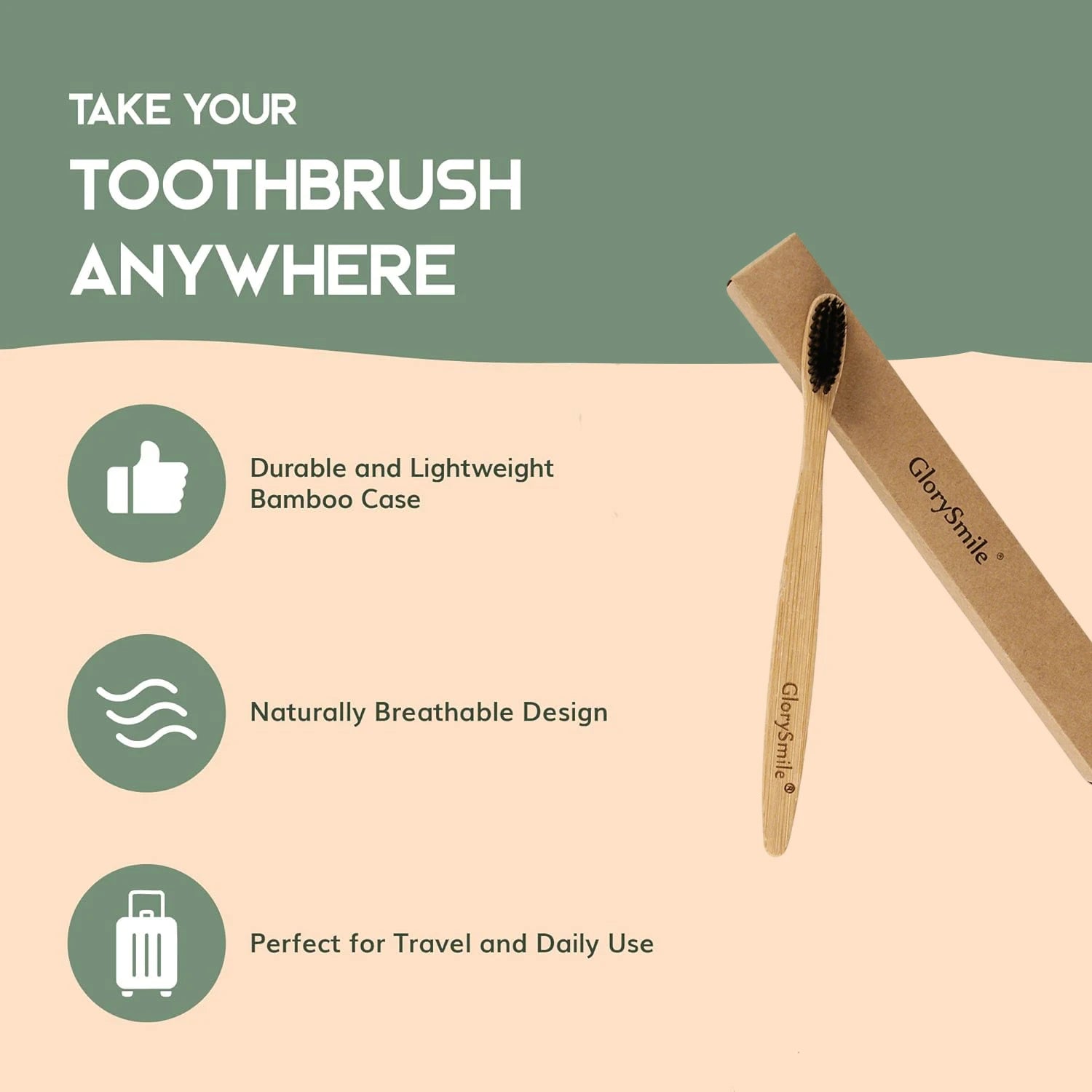 Bamboo Toothbrushes for Adults 4 Pack Wooden Toothbrush Set with Charcoal Infused Soft Bristles Natural Oral Care for Daily Use
