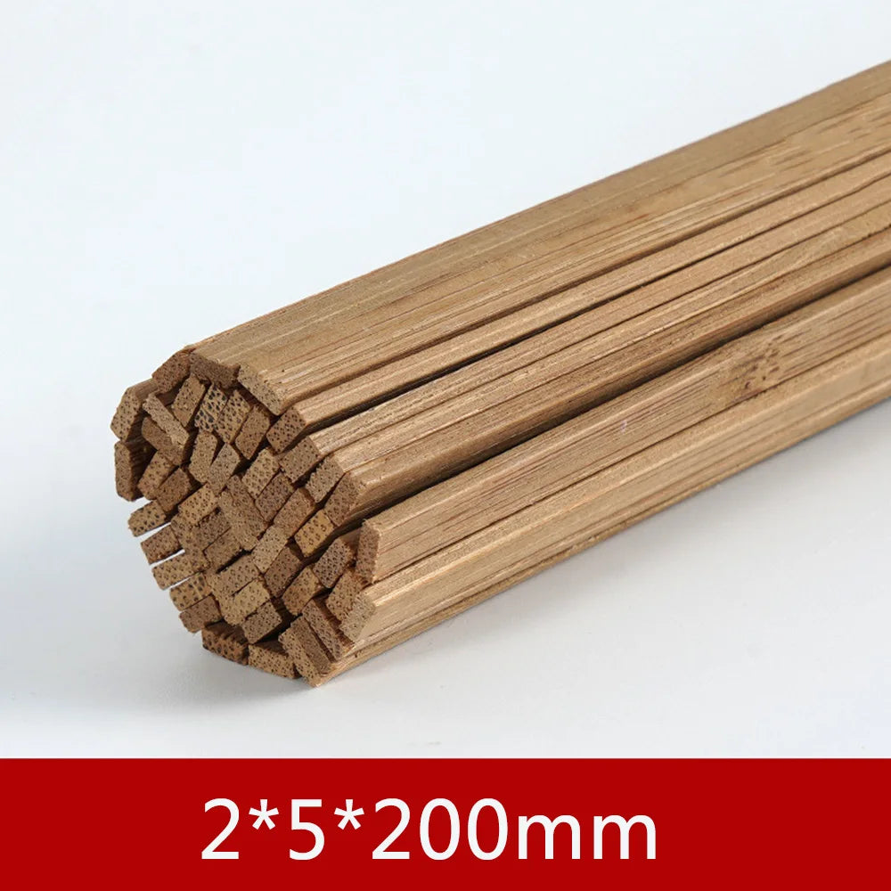 10PCS-100PCS/Lot Bamboo Wood DIY Building Model Material Handmade Craft Furniture Lantern Making Ornaments