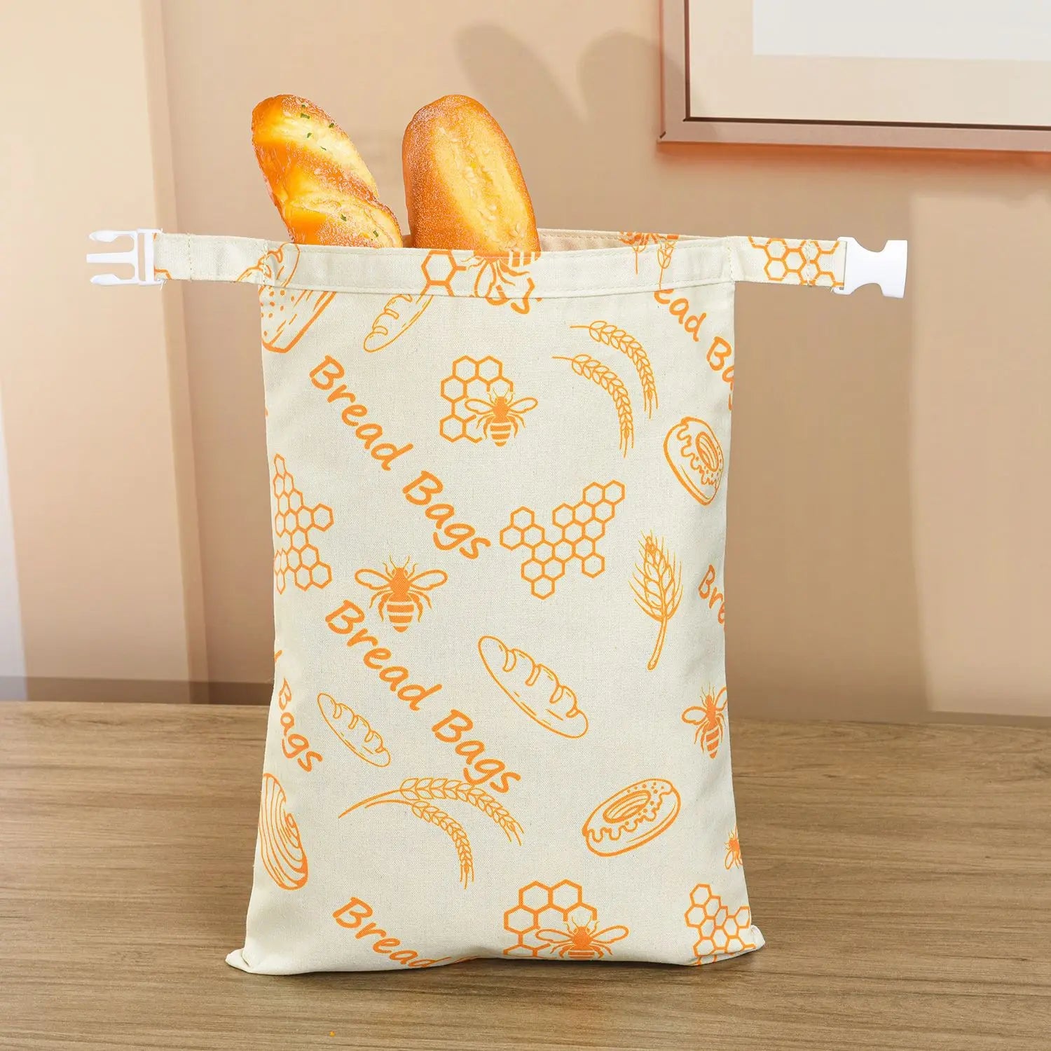 Sourdough Bread Bags Reusable Beeswax Bread Bags Large Homemade Bread Storage Bags Food Grade Cotton Beeswax Bags
