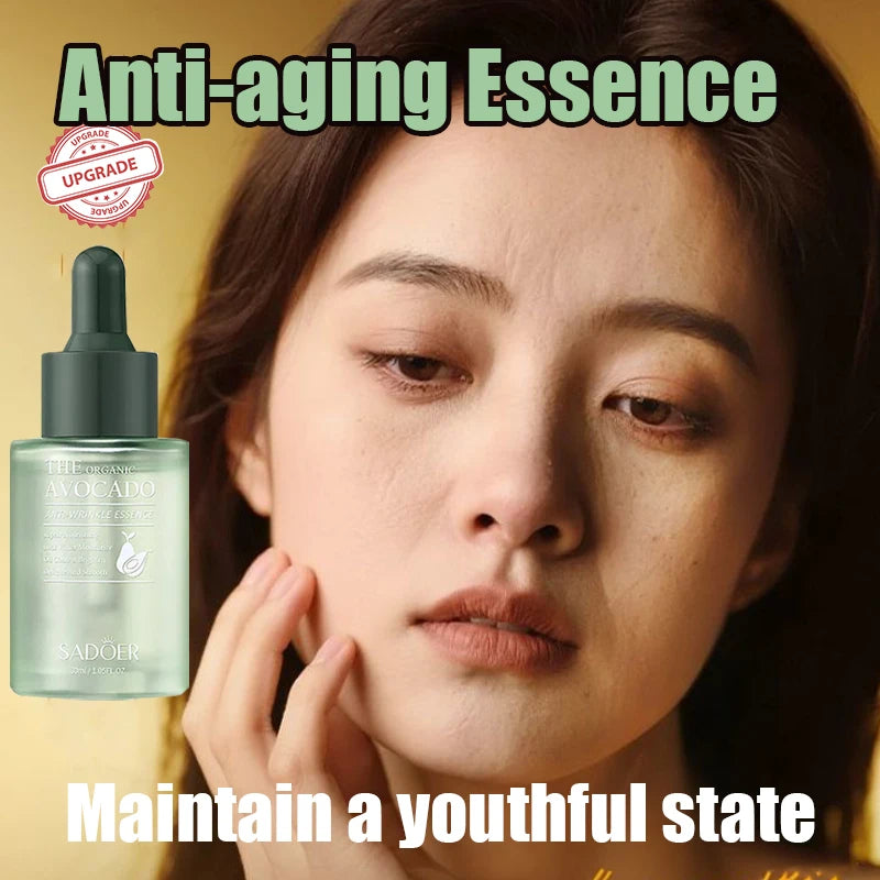 Avocado Face Essence Organic Shea Butter Moisturizing Anti-Aging Repairing Nourish Smooth Facial Serum Skin Care