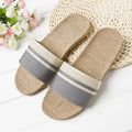 Hemp Casual Slippers Women Home Flats Spring Summer Luxury Designer Shoes Ladies 2026 Fashion Indoor Slides Couple Lightweight