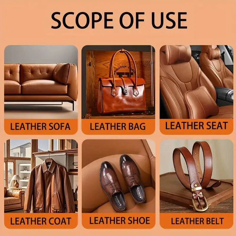 Ifubo Leather Care Beeswax, 100% Natural Beeswax Leather Polish For Shoes Bag Sofa, Multi-Purpose Leather Maintenance Wax