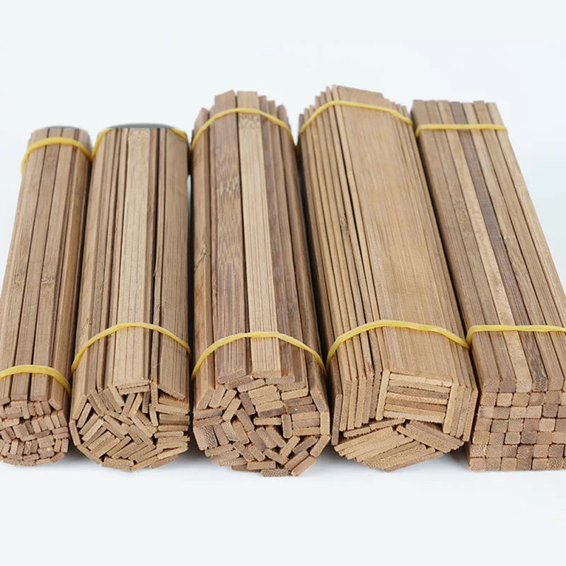 Bamboo Wood Material DIY Building Model Supplies Handmade Craft Furniture Lantern Making Ornaments