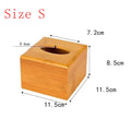 Bamboo Tissue Box Car Home Rectangle Shaped Tissue Container Towel Napkin Tissue For Home Office Desktop Organize tissue boxes