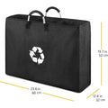 Recycled Bottle 3-Grid Storage Laundry Hamper • Detachable Organizer Basket • Home Recycling Storage Bin