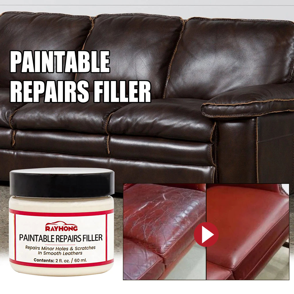 Eco-Friendly Leather Filler–Fine Filling Without Traces,Restores Leather's Smooth Texture,Suitable for Sofas,Car Seats & More