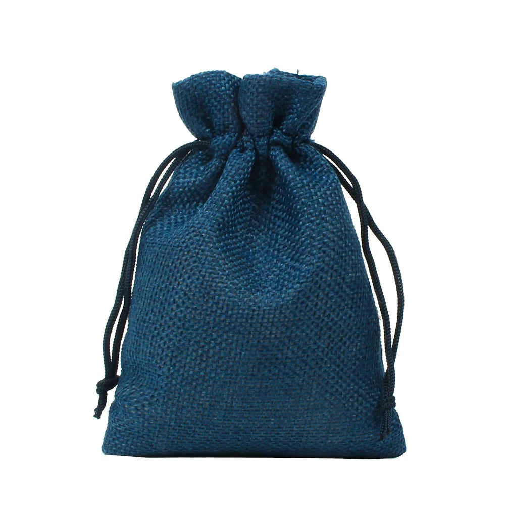 10pcs/lotNatural Hemp Bag Drawstring Hemp Gift Bag Wedding Birthday Party Valentine's Day Gift Storage Children's Candy Gift Bag