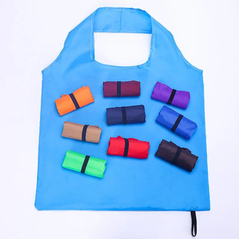 Reusable Foldable Shopping Bag Totes Eco Friendly Shopper Portable Large Capacity Shoulder Handbags Grocery Bags Folding