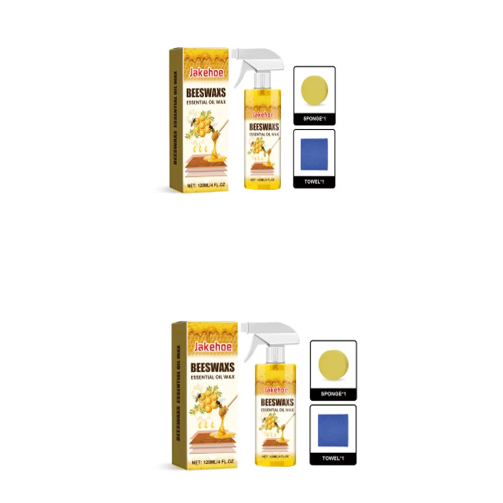 120ml Furniture Solid Wood Care Beeswax Spray–Multi-purpose,Waterproof,Wear-resistant,Suitable for Wooden Floors and Furniture